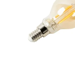 Set mit 5 Smart E14 dimmbar in Kelvin LED-Lampe P45 Goldline 4,9W 470 lm 1800-4000K