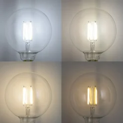 Set mit 5 Smart E27 Dimmbare LED-Glühbirnen G125 Klar 7W 806lm 2700-6500K