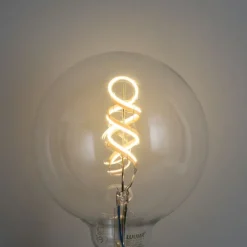 Set mit 5 Smart E27 Dimmbare LED-Glühbirnen G125 RGBW 4W 250lm 2700K