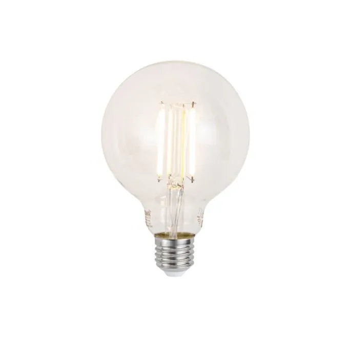 Set mit 5 Smart E27 Dimmbare LED-Glühbirnen G95 Klar 7W 806lm 2700-6500K