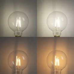 Set mit 5 Smart E27 LED-Glühbirnen G95 4,5W 470lm 2700-6500K