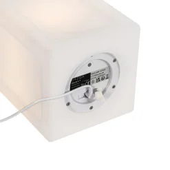 Set mit 2 Tischlampen mit weißem Flammeneffekt, wiederaufladbar, IP44 – Stard