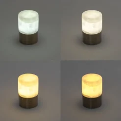 Set mit 2 Tischleuchten Dunkelbronze RGBW wiederaufladbar - Alessia