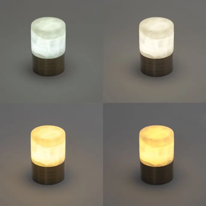 Set mit 2 Tischleuchten Dunkelbronze RGBW wiederaufladbar - Alessia