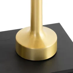 Set mit 2 Tischleuchten Gold mit Beige RGBW wiederaufladbar - Elise