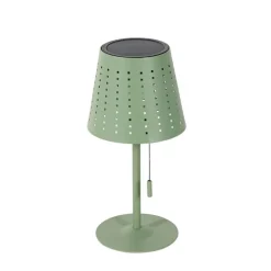 Set mit 2 Tischleuchten grün inkl. LED 3-stufig dimmbar wiederaufladbar und solarbetrieben - Ferre