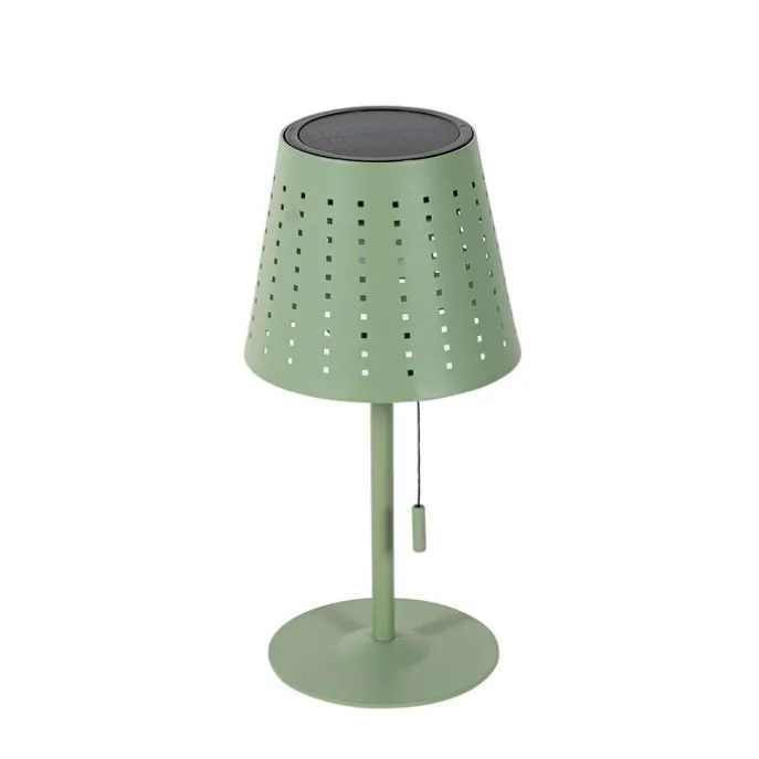 Set mit 2 Tischleuchten grün inkl. LED 3-stufig dimmbar wiederaufladbar und solarbetrieben - Ferre