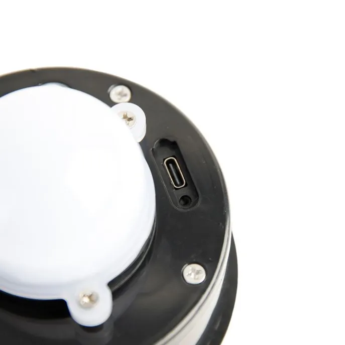 Set mit 2 Tischleuchten schwarz inkl. LED 3-stufig dimmbar wiederaufladbar und solarbetrieben - Ferre