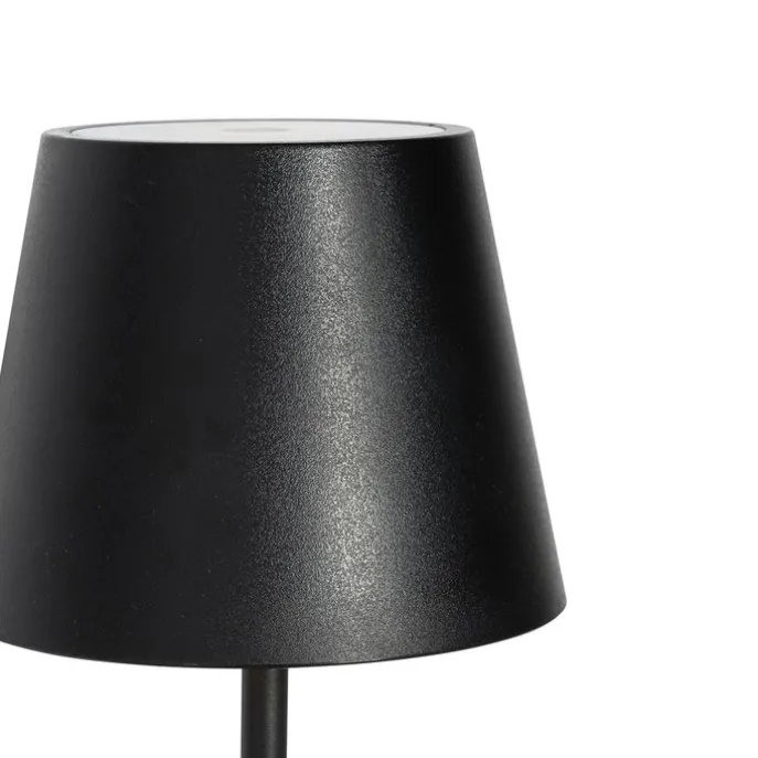 Set mit 2 Tischleuchten schwarz mit Dimmer und wiederaufladbar - Murdock