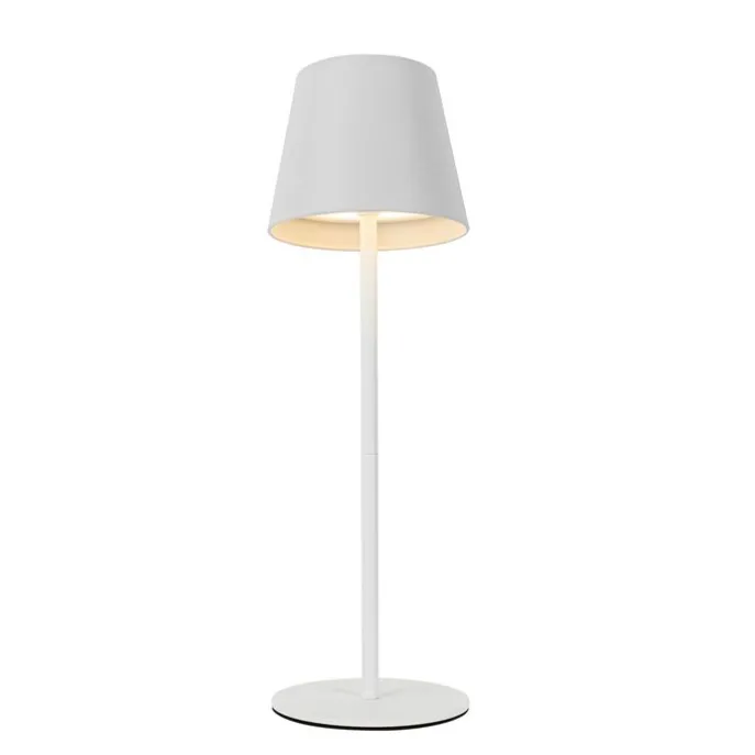 Set mit 2 Tischleuchten weiß mit Dimmer und wiederaufladbarem RGBW - Murdock