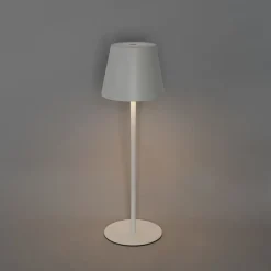 Set mit 2 Tischleuchten weiß mit Dimmer und wiederaufladbar - Murdock