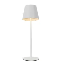 Set mit 2 Tischleuchten weiß mit Dimmer und wiederaufladbar - Murdock