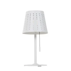 Set mit 2 Tischleuchten Weiß inkl. LED 3-stufig dimmbar wiederaufladbar und Solar - Ferre