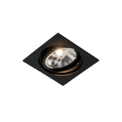 Set mit 6 verstellbaren schwarzen Einbaustrahlern - Chuck 111