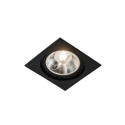 Set mit 6 verstellbaren schwarzen Einbaustrahlern - Chuck 111