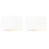 Set mit 2 Wandleuchten weiß mit Dimmer wiederaufladbar - Joris