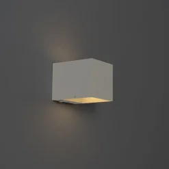 Set mit 2 Wandleuchten weiß mit Dimmer wiederaufladbar - Joris