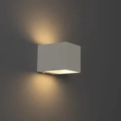 Set mit 2 Wandleuchten weiß mit Dimmer wiederaufladbar - Joris