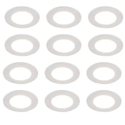 Set mit 12 weißen Einbauleuchten inkl. Dim-to-Warm LED 7W IP65 - Blanca