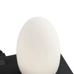 Set mit 2 weißen RGBW-wiederaufladbaren Tischleuchten - Eggo