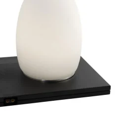 Set mit 2 weißen RGBW-wiederaufladbaren Tischleuchten - Eggo