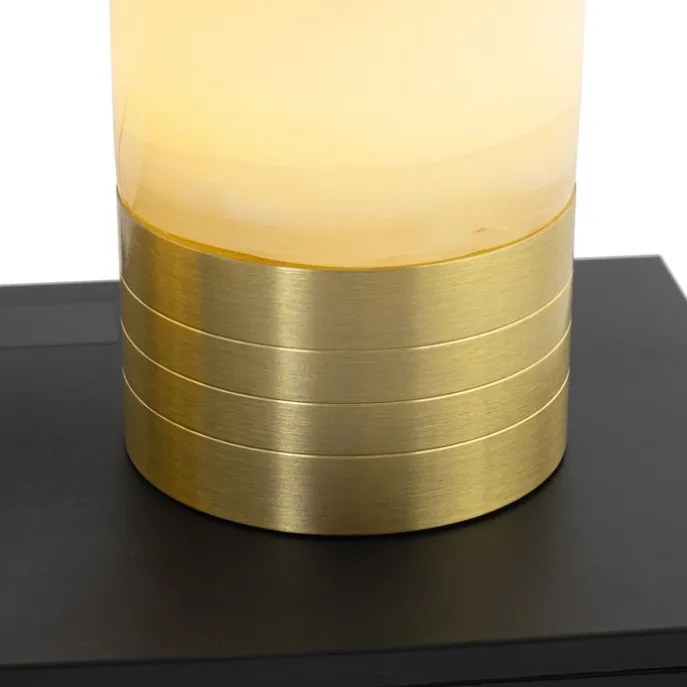 Set mit 2 wiederaufladbaren goldenen RGBW Tischleuchten - Alessia