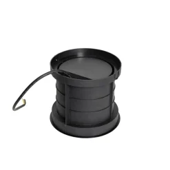 Set van 6 dimbare buiten grondspots zwart IP65 incl LED - Delux Honey