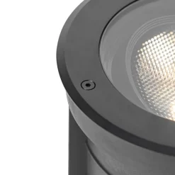 Set van 6 dimbare buiten grondspots zwart IP65 incl LED - Delux Honey