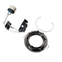 Set van 6 moderne inbouwspots gunmetal GU10 50mm rond kantelbaar - Edu