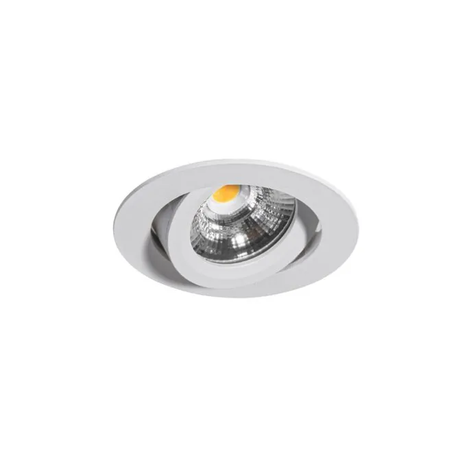 Set van 6 moderne inbouwspots wit 8,2cm incl. LED IP54 ultra slim - Pupil