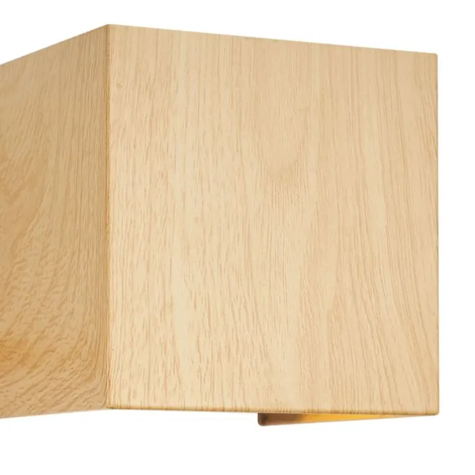 Skandinavische Außenwandleuchte Holzoptik inkl. LED IP54 - Edwin