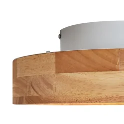 Skandinavische Deckenleuchte Holz 30cm inkl. LED Dimmbar - Pecker