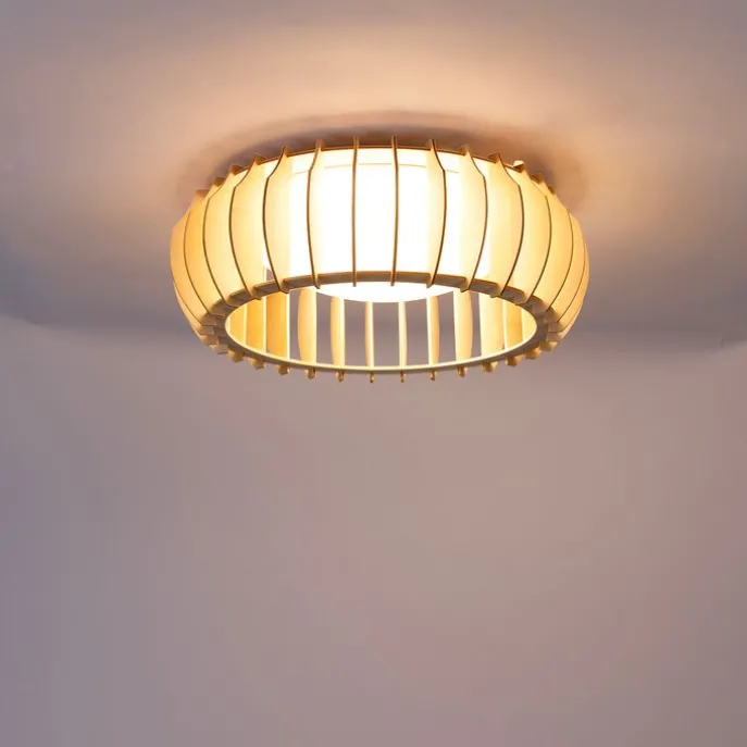 Skandinavische Deckenleuchte Beige 40cm inkl. LED - Monte