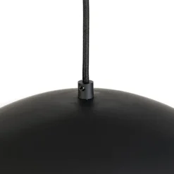 Skandinavische Hängelampe schwarz mit weißer 2-Schicht - Claudius