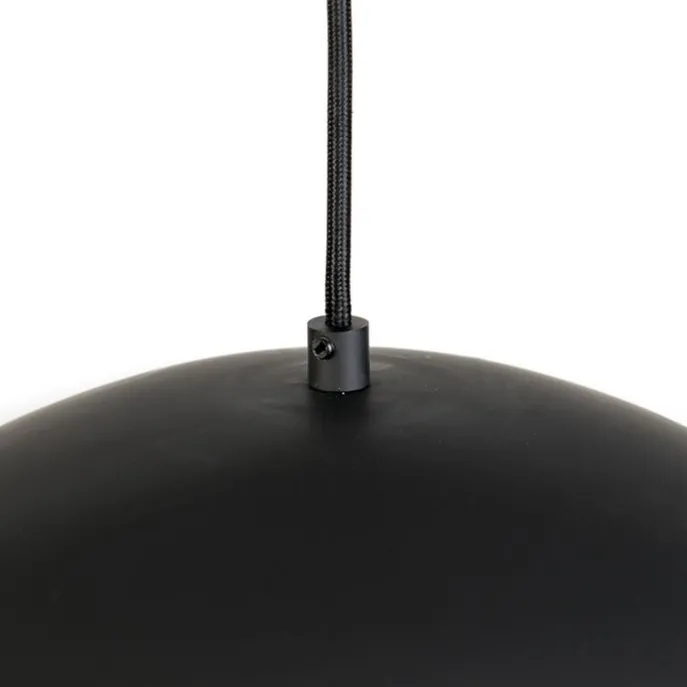 Skandinavische Hängelampe schwarz mit weißer 2-Schicht - Claudius