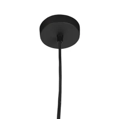 Skandinavische Hängelampe schwarz mit weißer 2-Schicht - Claudius