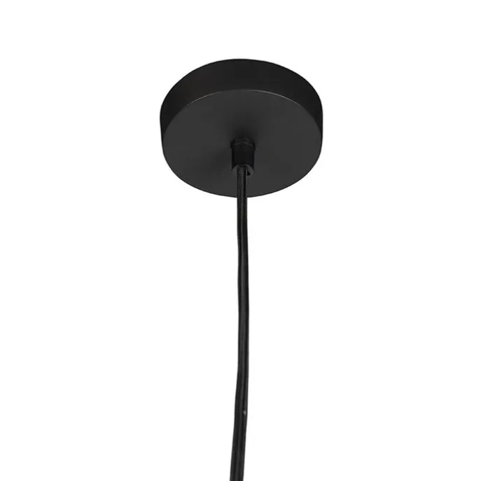 Skandinavische Hängelampe schwarz mit weißer 2-Schicht - Claudius