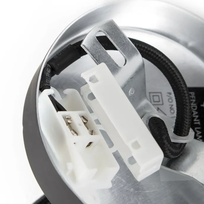 Skandinavische Hängelampe schwarz mit weißer 2-Schicht - Claudius