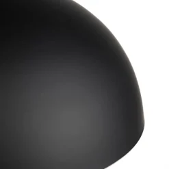 Skandinavische Hängelampe schwarz mit Gold 2-lagig - Claudius