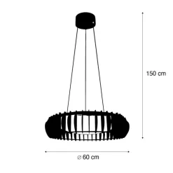 Skandinavische Hängelampe Beige inkl. LED - Monte
