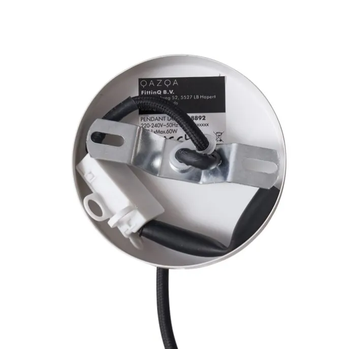 Skandinavische Hängelampe Creme mit weißer Innenseite - Loes