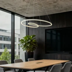 Skandinavische Hängelampe Beige 110cm inkl. LED 3-Stufen Dimmbar - Circuit