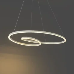 Skandinavische Hängelampe Beige 110cm inkl. LED 3-Stufen Dimmbar - Circuit