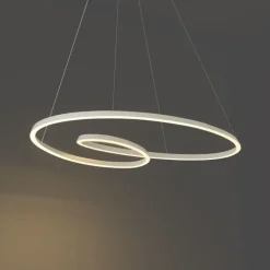 Skandinavische Hängelampe Beige 110cm inkl. LED 3-Stufen Dimmbar - Circuit