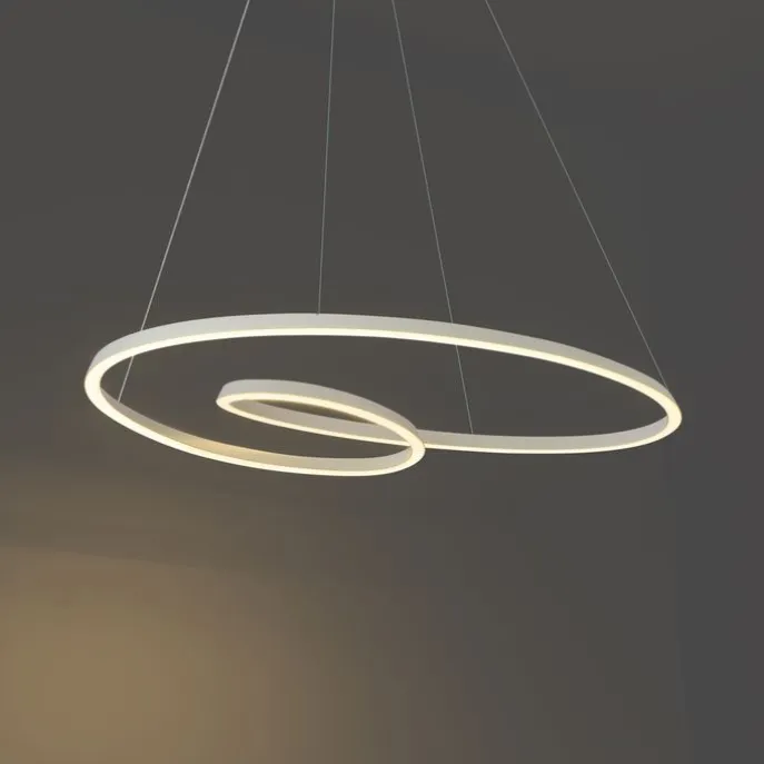 Skandinavische Hängelampe Beige 110cm inkl. LED 3-Stufen Dimmbar - Circuit