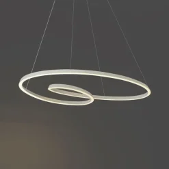 Skandinavische Hängelampe Beige 110cm inkl. LED 3-Stufen Dimmbar - Circuit