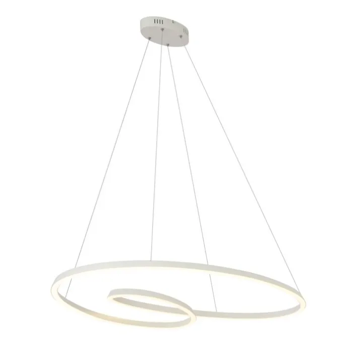 Skandinavische Hängelampe Beige 110cm inkl. LED 3-Stufen Dimmbar - Circuit