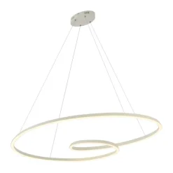 Skandinavische Hängelampe Beige 110cm inkl. LED 3-Stufen Dimmbar - Circuit