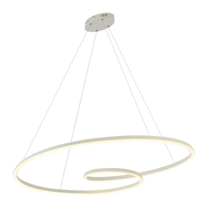 Skandinavische Hängelampe Beige 110cm inkl. LED 3-Stufen Dimmbar - Circuit