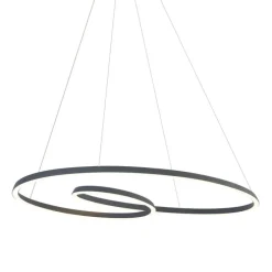 Skandinavische Hängelampe schwarz 110cm inkl. LED 3-Stufen-Dimmbar - Circuit